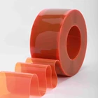 Tirai PVC Plastik Orange 1